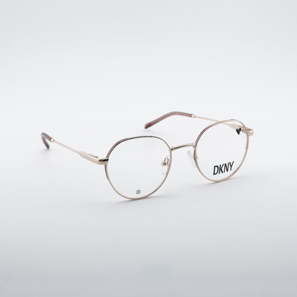 DKNY DK1032 717 Eyeglasses Gold 48mm Round Frame
